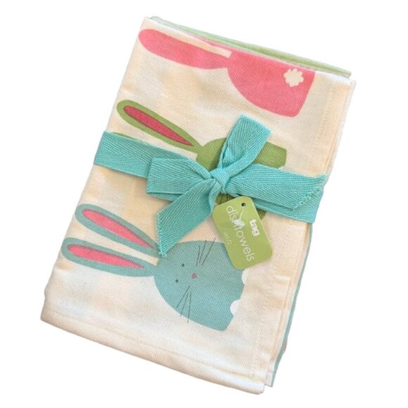 Tag Easter/Spring Kitchen Dish Towels NWT Set of 2 - Picture 1 of 5